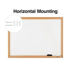 Dry Erase*Staples Melamine Dry-Erase Whiteboard, MDF Frame, 2' x 1.5' (50069)
