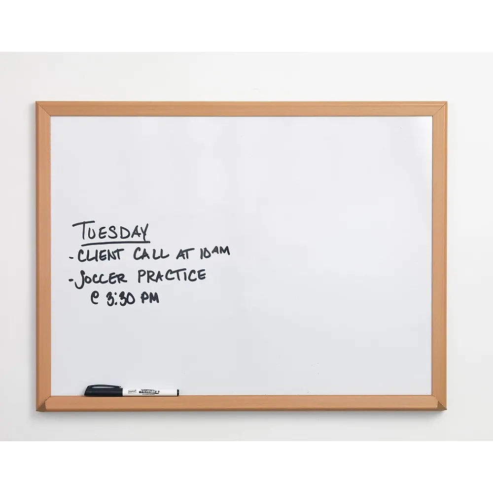 Dry Erase*Staples Melamine Dry-Erase Whiteboard, 4' x 3' (6534N)