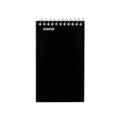 Notebooks|Staples Memo Pads, 3" x 5", College Ruled, Assorted Colors, 75 Sheets/Pad, 240 Pads/Pack (TR11491CT)