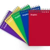 Notepads|Staples Memo Pads, 3" x 5", College Ruled, Assorted Colors, 75 Sheets/Pad, 5 Pads/Pack (TR11491)