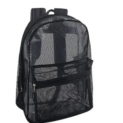 Staples Mesh Backpack, Black (29693)