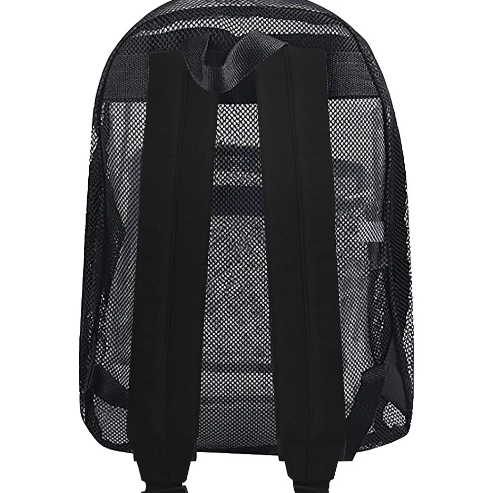 Staples Mesh Backpack, Black (29693)