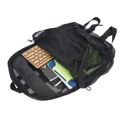 Staples Mesh Backpack, Black (29693)