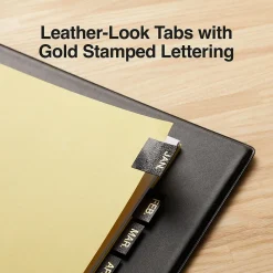 Dividers|Staples Monthly Pre-Printed Monthly Paper Divider, Jan-Dec, Buff with Black Tabs, 1 Set (13551/11484)