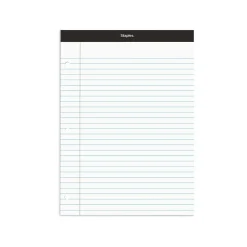 Notepads|Staples Notepad, 8.5" x 11.75", Narrow Ruled, , 100 Sheets/Pad (ST57345/TR57345) White