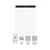Notepads|Staples Notepad, 8.5" x 11.75", Wide Ruled, White, 50 Sheets/Pad, 72 Pads/Pack (23643CT)