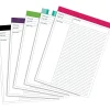 Notepads|Staples ® Notepads, 8-1/2" x 11-3/4", Project Ruled, Assorted Colors, 50 Sheets/Pad (20493V2)