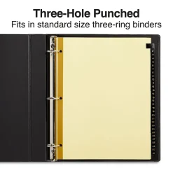 Dividers|Staples Numeric Leather Dividers, 31-Tab, Black (18947/11485)