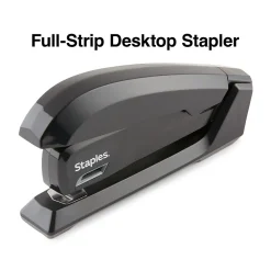 Staplers|Staples One-Touch Desktop Stapler, 20 Sheet Capacity, (44436) Black
