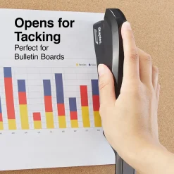 Staplers|Staples One-Touch Desktop Stapler, 20 Sheet Capacity, (44436) Black