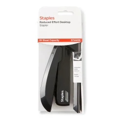 Staplers|Staples One-Touch Desktop Stapler, 20 Sheet Capacity, (44436) Black