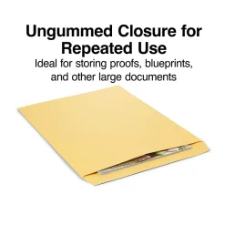 Sale Staples Open End Kraft Catalog Envelopes, 14"L x 18"H, Brown, 25/Pack (SPL195776)