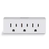 Staples 3-Outlet In-Wall Plug-In Power Adapter, White (22141)