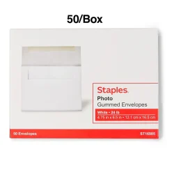 Discount Staples Photo A6 Invitation Envelopes, 4 3/4
