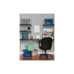 File Storage|Staples Plastic File Box, Letter/Legal Size, Clear (140050)