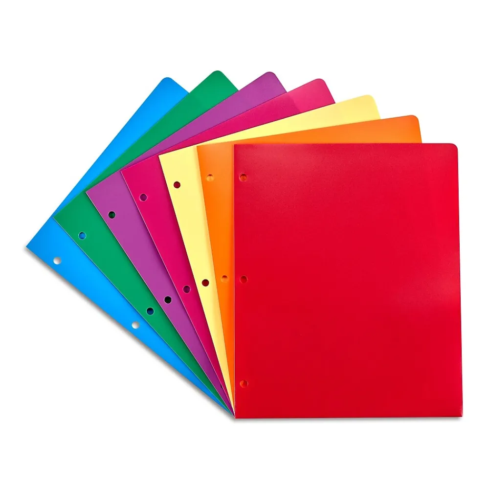 Pocket Folders|Staples 2-Pocket Plastic Presentation Folder, Each (ST55095-CC)