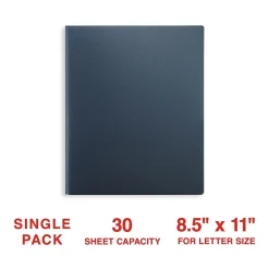Pocket Folders|Staples 2-Pocket Plastic Presentation Folder, Blue (21624-CC/20644)