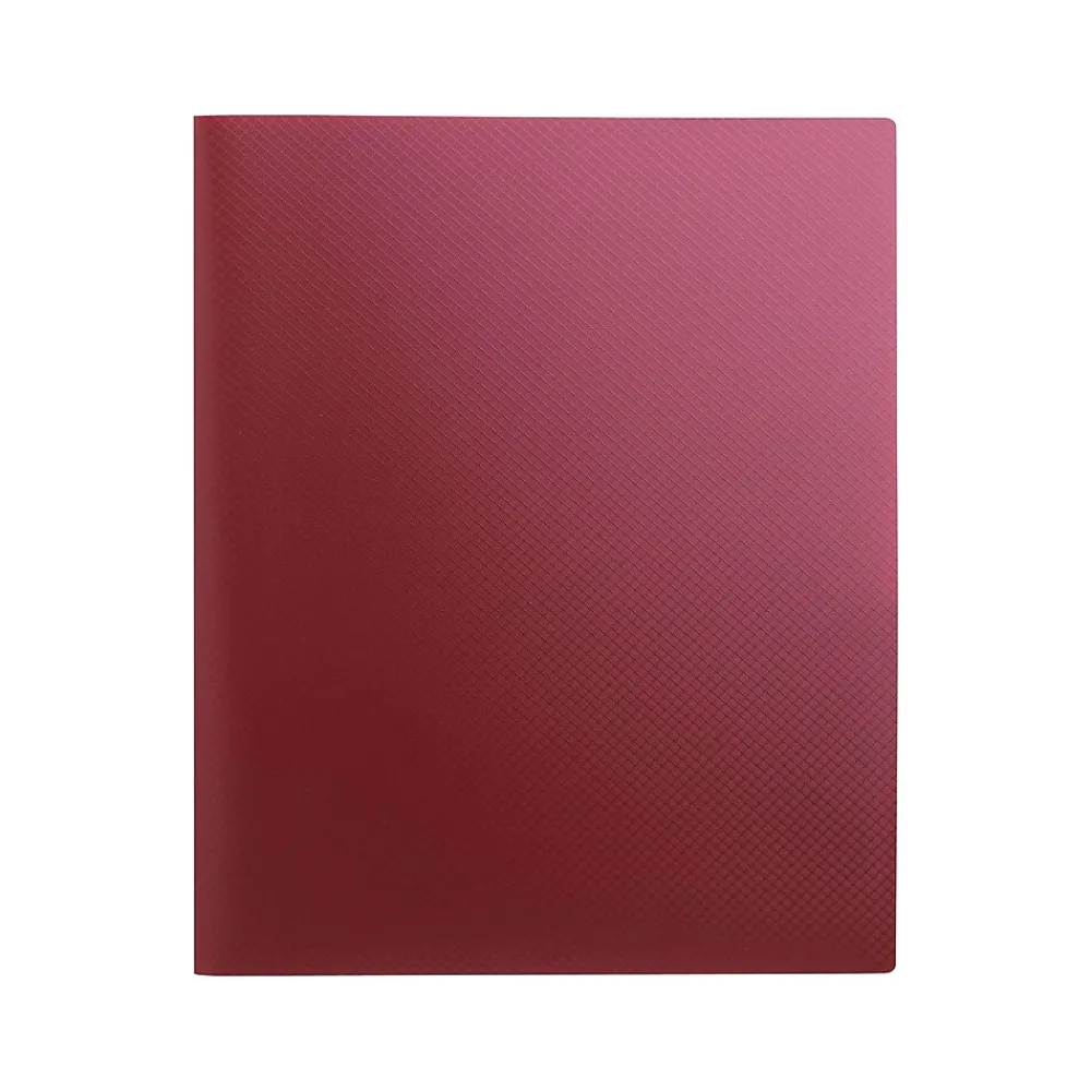 Pocket Folders|Staples 2-Pocket Presentation Folder, Burgundy (21623-CC/20645)