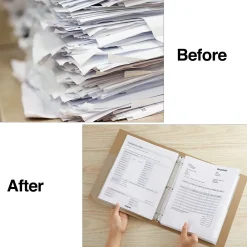 Sheet Protectors|Staples Poly Binder Pocket, 3-Hole Punched, , 5/Pack (ST15159-CC) Clear