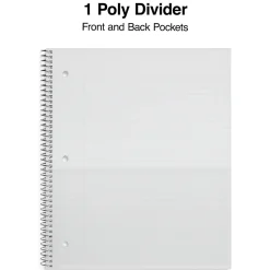 Subject Notebooks|Staples Premium Poly 1-Subject Notebook, 8.5