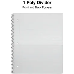 Subject Notebooks|Staples Premium Poly 1-Subject Notebook, 8