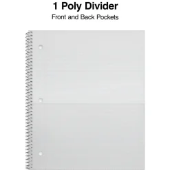 Subject Notebooks|Staples Premium Poly 1-Subject Notebook, 8