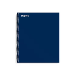 Subject Notebooks|Staples Premium 3-Subject Notebook, 8.5" x 11", College Ruled, 138 Sheets, Blue (TR58360M-CC)
