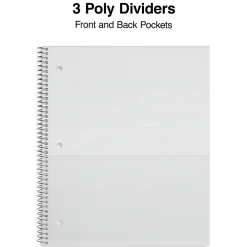 Subject Notebooks|Staples Premium 3-Subject Notebook, 8.5