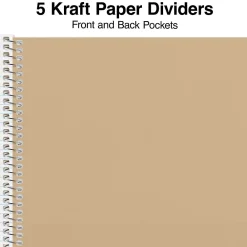 Subject Notebooks|Staples Premium 5-Subject Notebook, 8.5