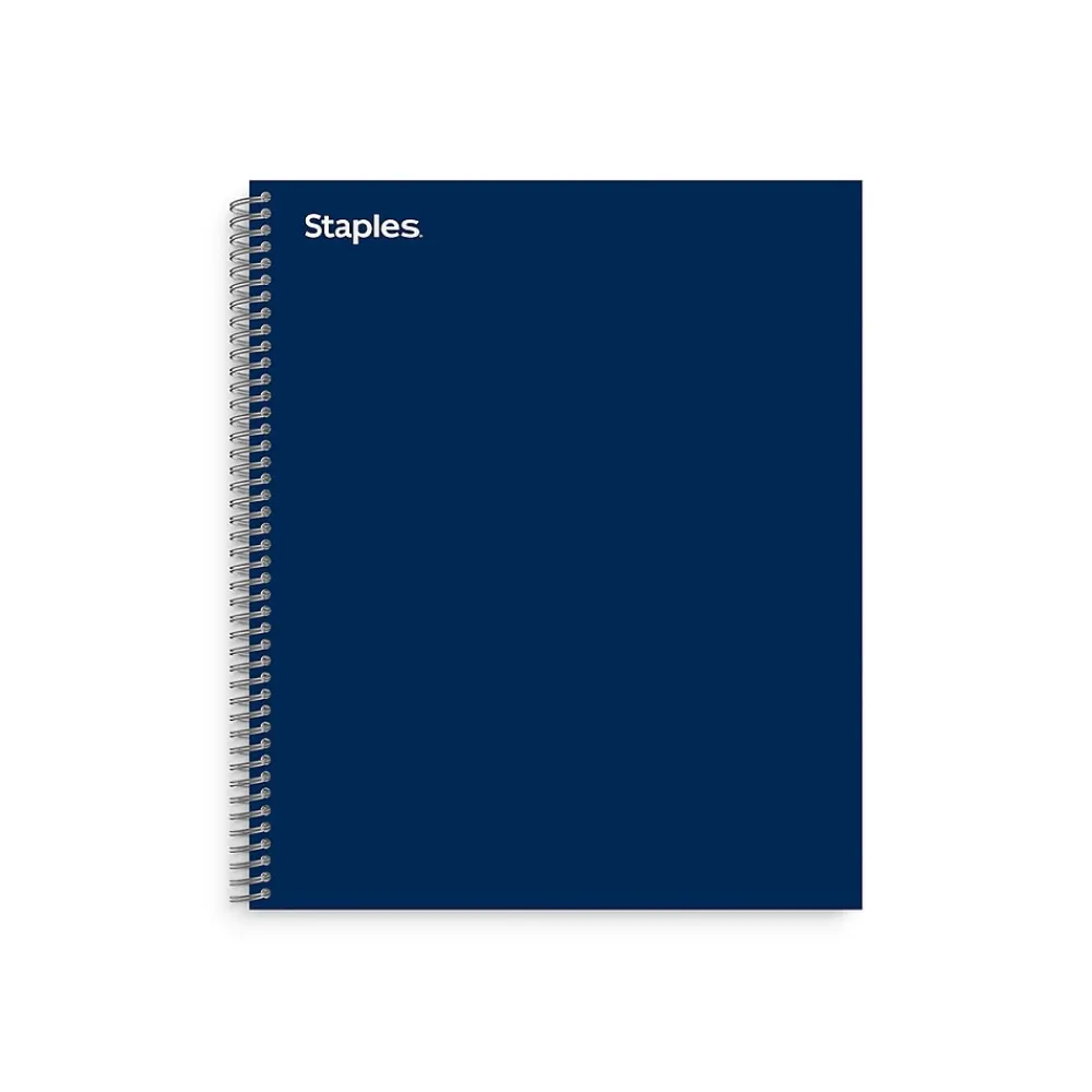 Subject Notebooks|Staples ® Premium 1-Subject Subject Notebooks, 8.5" x 11", College Ruled, 100 Sheets, Blue (TR58356M-CC)