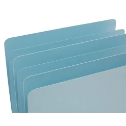 File Folders|Staples Pressboard File Folders, Single Tab, Letter, Blue, 25/Box