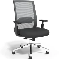 Office Chairs*Staples Prestige Marrett Ergonomic Fabric Swivel Task Chair, Black (UN53249)