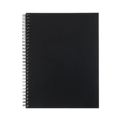 Notebooks|Staples Professional Notebook, 6-1/2" x 9-1/2", 80 Sheets, College Ruled, Black (25144)