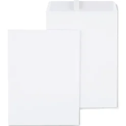 Online Staples QuickStrip EasyClose Self Seal Catalog Envelopes, 9" x 12", White, 100/Box (ST379479-CC)