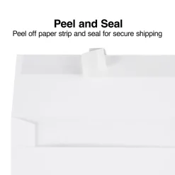 Hot Staples QuickStrip EasyClose Self Seal Invitation Envelopes, White Wove, 100/Box (ST394063/394063)