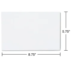 Hot Staples QuickStrip EasyClose Self Seal Invitation Envelopes, White Wove, 100/Box (ST394063/394063)