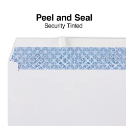 Discount Staples QuickStrip EasyClose Self Seal Security Tinted #10 Business Envelopes, 4 1/8" x 9 1/2", White, 500/Box (ST50312-CC)
