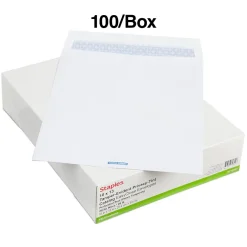 Sale Staples QuickStrip EasyClose Self Seal Security Tinted Catalog Envelopes, 10