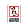 New SI Products Staples Refrigerate Do Not Freeze Label, 03"L x 04"W, 500/Roll (DL4000)