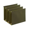 Hanging File Folders|Staples Reinforced Box-Bottom Hanging File Folders, 3" Expansion, 1/5-Cut Tab, Letter Size, Standard Green, 25/Box