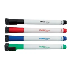 Markers|Staples Remarx Dry Erase Markers, Bullet Point, Assorted, 4/Pack (29329)