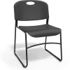 Folding & Stacking*Staples Resin Stacking Chair, Black, 4/Pack (51475)