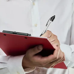 Pens|Staples ® Retractable Ballpoint Pens, Medium Point, 1.0mm, Black Ink, Dozen (50793-CC)