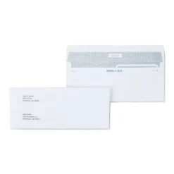 New Staples Reveal N Seal Self Seal Security Tinted #8 Business Envelope, 3 5/8" x 8 5/8", White, 300/Box (67539S)