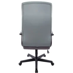 Office Chairs*Staples ® Rutherford Ergonomic Faux Leather Swivel Executive Chair, (58677V) Gray