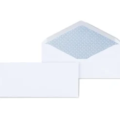 Sale Staples Security Tinted #10 Business Envelopes, 4 1/8" x 9 1/2", White, 500/Box (ST50302-CC)