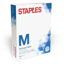 Copy Paper*Staples Select 8.5" x 11" Copy Paper, 20 lbs., 94 Brightness, 500/Ream (20471)
