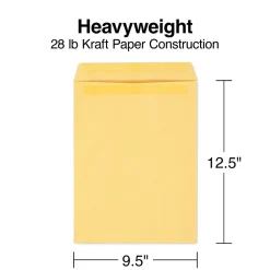 Clearance Staples Self Seal Kraft Catalog Envelopes, 9.5