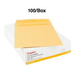Discount Staples Self Seal Kraft Catalog Envelopes, 9