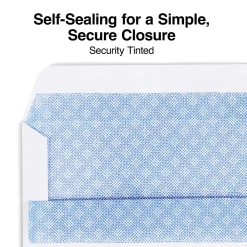 Clearance Staples Self Seal Self Seal Security Tinted #10 Business Envelopes, 4 1/8" x 9 1/2", White, 500/Box (ST511289-CC)